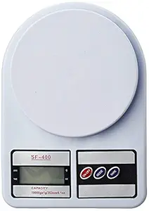 Krintonwel Digital Electronic Kitchen Weighing Scale 10 Kgs for Weight Measure Spices Vegetable Liquids, Ivory_1