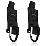 ✅ RESISTENTES 💎 Diseñados para una máxima duración y resistencia: cinta de velcro ultra fuerte, nylon de alta calidad y mosquetones de aleación de aluminio ligeros y resistentes (hasta 25kg). La junta entre el gancho y la correa tiene una anchura extra de 2.5cm para mayor resistencia de carga