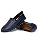 Produktbild Oudan 2018 Herren New Loafer Wohnungen, Herren Echt Leder mocasins Schlupfhalsband Wildleder Innensohle Slipper, Dunkelbraun, 4.5 UK (Farbe : Blau, Größe : UK 7/EU 40)