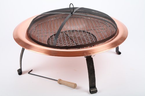 point-garden Feuerschale 74cm Garten-Grill Kupfer