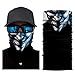 Produktbild Wokee Multifunktionstuch Gesichtsmaske Radfahren Motorrad Neck Tube Ski Schal Gesichtsmaske Balaclava Halloween Party Motorradmaske Sturmmaske Maske für Motorrad Ski (A)
