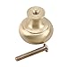 Produktbild LIXIAQ1 Retro Knob Single Griffe Schrank Schublade Kleiderschrank Türgriffe Schubladengriffe, Medium matt gebürstet, 2,8 cm
