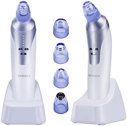 Blackhead Remover, MEKUULA Electric Rechargeable Facial Pore Cleanser Microdermabrasion Vacuum Suction Machine Comedone Acne Extractor Whitehead Removal Tool
