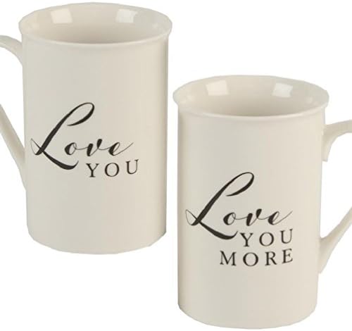 ¡°Love You¡± &amp; ¡°Love You More¡± Mug Cup - Wedding Gift Set