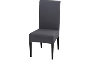 LAYACK Housse de Chaise, 2 Pieces Extensible Amovible Lavable Moderne Couverture de Chaise pour Salle à Manger Slipcover-Décoration Bouquet de Mariage, Hôtel, Restaurant