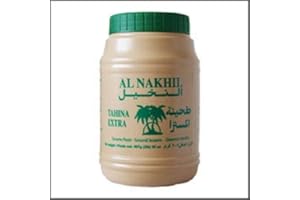 Al Nakhil 100% Natural Tahina Tahini Ground Sesame Seeds Oil Paste 450g x 2 Jar
