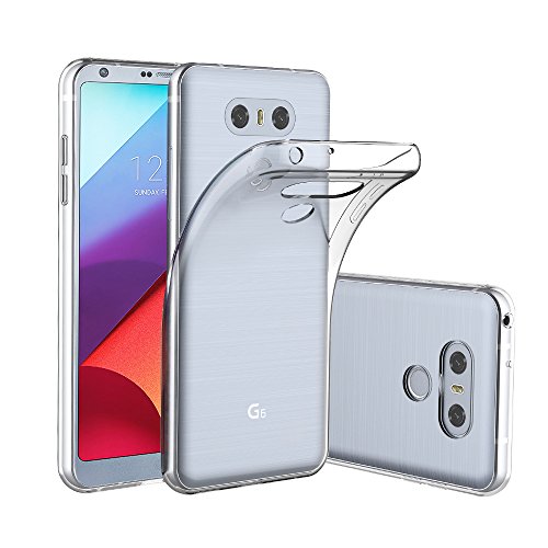 LG G6 Hülle Case, Elekin LG G6 Case silikon Hülle Crystal Clear Premium Durchsichtig Handyhülle Backcover Durchsichtig hülle Transparent Case Schutzhüllen TPU Case für LG G6