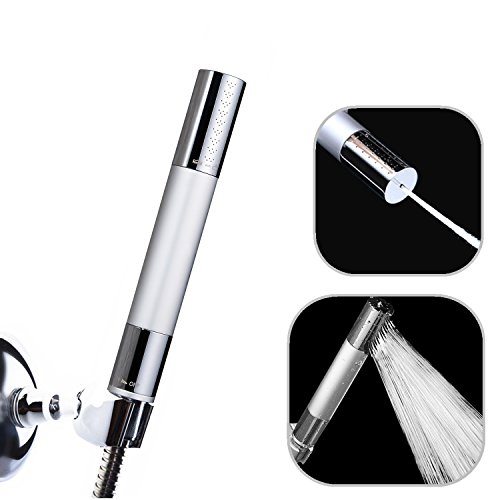 DSIKER®Wellness Hoher Druck Wasserspar Duschkopf,2 Jet Brausekopf,Bidet Dusche Intimdusche Hundedusche Spraybrause,Wasserdruck einstellbar,massiv Messing verchromt,Doppel Verschlungene Edelstahlschlauch und winkelverstellbare Handbrause Saugleistung Wandhalterung,Wellnessbrause, Brausekopf