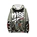 Produktbild Sannysis Herren Slim Fit Pullover Herren Herbst Winter Langarm Brief Gedruckt Sweatshirt Hoodie Tops Bluse