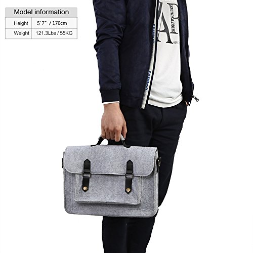 Koolertron 13-13,3 Zoll Filz Laptop-Hülle Tragetasche Tragetasche Abdeckung für die meisten 13,3-Zoll Apple MacBook Air, MacBook Pro Retina, Ultrabook , Chromebook und iPad Tablet - 6