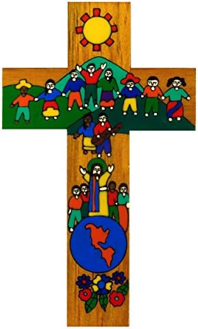 First Holy Communion Present .15 cms high wall hanging Children of the World United Cross. Holy Communion Gift. Present for Holy Communion. Boys Communion Gift. Girls Communion Gift.