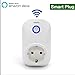 Produktbild Superior Quality Mini Wifi-Enabled Smart Outlet By OOSSXX - No-Hub Wireless Plug - Compatible With Lights, Home Appliances - Remote Control With Smartphone/Tablet - Works W/ Amazon Alexa