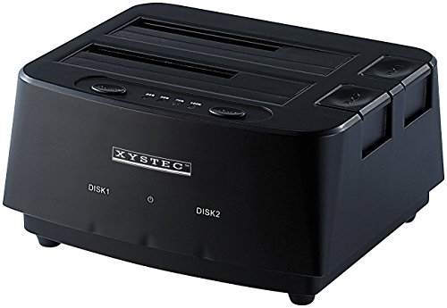 Xystec Klon-Festplatten-Dock für 2,5- & 3,5″-SATA-HDDs, USB 3.0 - 4