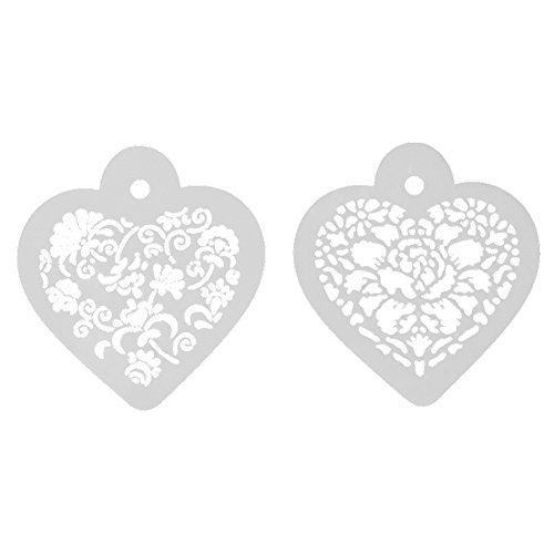 Amazingdeal365 Doppel Herz Metall Form Stanzschablonen Schablonen Schneiden DIY Dekor Sammelalbum Karten Buchzeichen Lesezeichen als Geschenk für Freunde Geburtstag Kinder,Kindergarten Hobby Schule Handarbeit Unterricht usw. Ein tolles Geschenk!