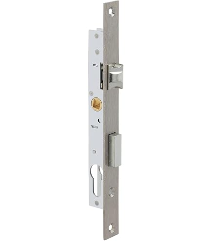 Serrure Métal à Appliquer Securemme 2401 - Double Carte 28mm - Chrome - Neuve