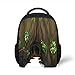 Produktbild Kids School Backpack Nature,Tree Cave Surrounded Moss Woodland Green Fantasy Secret World Cartoon,Fern Green Chocolate Plain Bookbag Travel Daypack