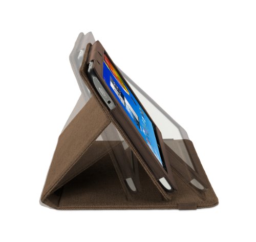 Cover-Up „Version Stand“ Kakao Braune Natürliche Hülle aus Hanf mit Mehrfachansicht für Acer Iconia A510 / A700 10,1 zoll Tablet - 3