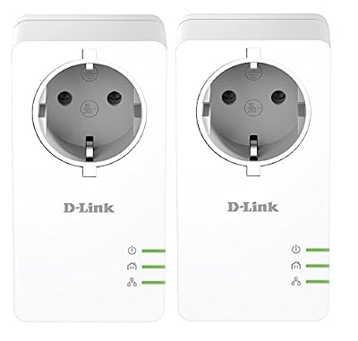 D-Link - DHP-P601AV/FR Pack de 2 adaptateurs CPL 1000mbps avec prise intégrée