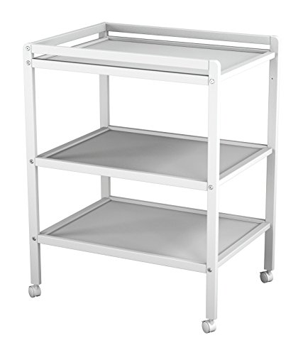 Ateliers T 4 Ibérica 33178281 - Cambiador con 2 amplias areas de almacenamiento, estructura haya, 4 ruedas