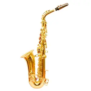 SKYLARK INTERNATIONAL Alto Saxophone In Gold Lacquer Finishing With Hard Case, Belt, Gloves and Extra Reed.