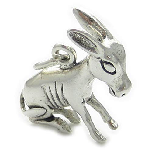 Donkey Mule en Argent 925/1000-charms SSLP1154 Donkies et les mulets