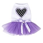 Generic-Cucciolo-Cane-Principessa-Vestito-Gonna-Di-Pizzo-Abiti-Cappotto-Giacca-Cosplay-Costumi-Viola-M