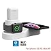 Produktbild MMLC 10W Qi Wireless Charger 2 in 1 Ständer Ladegerät Dock Ladegerät für Apple Watch Cradle Halter Halterung Armbanduhr Ständer für iPhone XS/XS Max/XR Apple Watch iWatch 1 2 3 4 und Mehr (White)