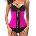 Price comparison product image HURMES Women's Latex Sport Girdle Waist Trainer Corset - 3 Hook Long Torso Underbust Body Shaper Weight Loss (Pink, S)