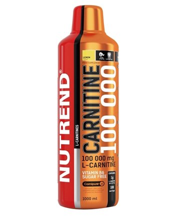 Nutrend CARNITINE 100 000 1000ml Saveur de Cerise Sports Taurine, Caffeine, Practical monodose, Green tea extract, vitamins B1, B5 and B6, L-carnitine, taurine, chromium