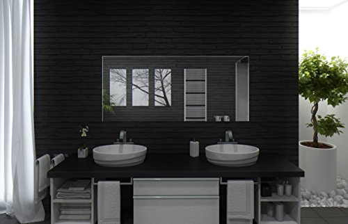 Badspiegel mit Beleuchtung Santa Rosa M220L3: Design Spiegel für Badezimmer, beleuchtet mit LED-Licht, modern – Kosmetik-Spiegel Toiletten-Spiegel Bad Spiegel Wand-Spiegel - 5