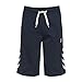 Hummel kurze Hose Jungen – JUNIOR V KESS SHORTS AW17 – Fitnesshose Baumwolle mit Band - Sporthose Blau - Laufhose normale Passform - Sweat mit elastischem Bund, Total Eclipse, 152