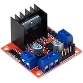 SANEC L298N Dual Motor Driver Board with Voltage Regulator (Red Pcb)