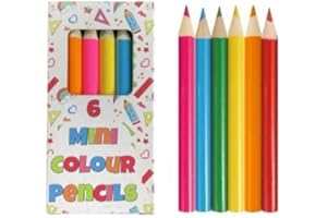 Anila's 10 Sets of 6 Mini Colouring Pencils. (Ideal for Children Aged 3-8)