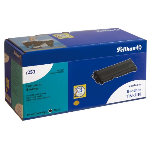 Pelikan Toner-Modul 1253 ersetzt Brother TN-2110, Schwarz, 1900 Seiten