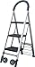 Price comparison product image PAVO 3 Step Ladder – Made of Aluminium and space-saving Folding Sack Truck 8040902