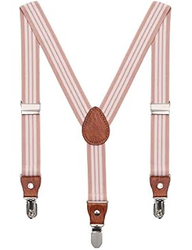 Baby Kinder Hosenträger Einfarbig Gürtel Elastisch Leder 3 Clips Jungen Mädchen Hosen Röcke Tutu Shorts Bequem...