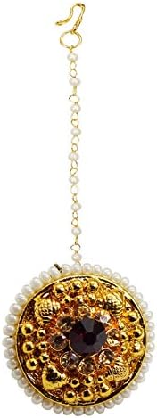 Indian Wedding Bridal Maang Tikka For Women Gold Tone Women Traditional Ethnic Jewelry