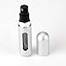 Travel Atomiser Refillable Spray Silver, Pump Fill No Funnel Required, Suitable For Airline Travel *BUY 2 GET ANOTHER FREE*