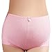 DEHANG Women Ladies Pleated High Waist Cotton Maternity Panties Size XL - Pink