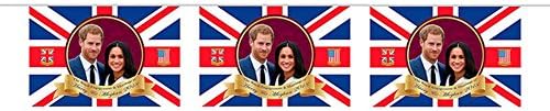 Royal Wedding 2018 Prince Harry And Meghan Bunting (8 Flags) (One Size) (Red/White/Blue)