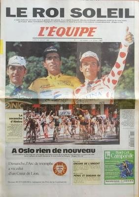 EQUIPE (L') N? 15308 du 24-07-1995 LE ROI SOLEIL - LA REVANCHE D'ABDOU - A OSLO RIEN DE NOUVEAU - DIMANCHE L'ARCH DE TRIOMPHE A VU CELUI D'UN COEUR DE LION - ESCRIME - ENCORE DE L'ARGENT - ATHLETISME - PEREC ET DIAGANA O gratuit EQUIPE (L') N? 15308 du 24-07-1995 LE ROI SOLEIL - LA REVANCHE D'ABDOU - A OSLO RIEN DE NOUVEAU - DIMANCHE L'ARCH DE TRIOMPHE A VU CELUI D'UN COEUR DE LION - ESCRIME - ENCORE DE L'ARGENT - ATHLETISME - PEREC ET DIAGANA O gratuit