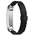 Produktbild Tonsee Band für Fitbit Alta Tracker,Luxus Echtes Leder Armband (schwarz)