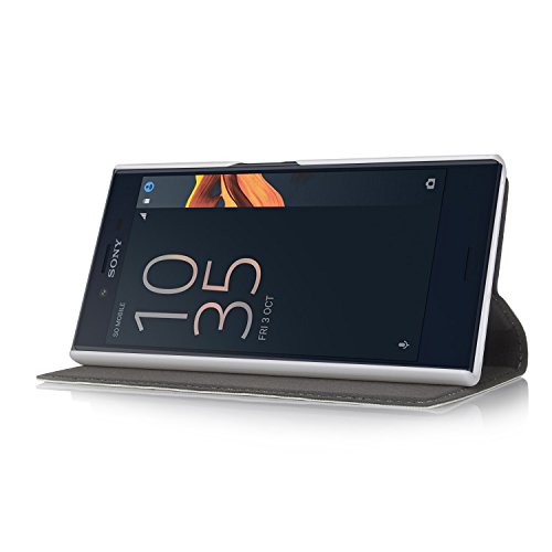 Sony Xperia X Compact Hülle,IVSO Hohe Qualität Advanced Shock Absorption Technology Case Folio Tasche Cover für Sony Xperia X Compact Smartphone 11,7 cm (4,6 Zoll) (Für Sony Xperia X Compact, Weiß) - 2