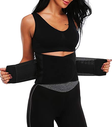 MISS MOLY Waist Shaper|Adelgazante Waist Trainer Training Corset Deportivo Shaper Moldeadora Faja Reductora Cintura Corsé Slimming Belt Negro/Rojo/Azul/Naranja