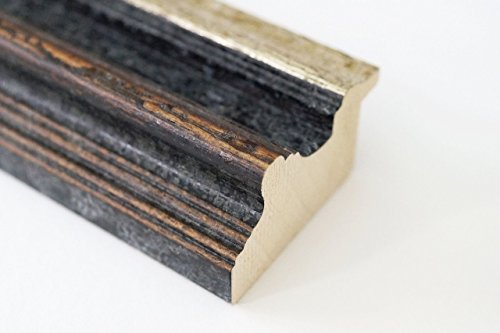 Spiegel Wandspiegel Badspiegel Flurspiegel Garderobenspiegel – Über 200 Größen – Trento Schwarz Silber 5,4 – Größe des Spiegelglases 50 x 70 – Wunschmaße auf Anfrage – Antik, Barock - 6