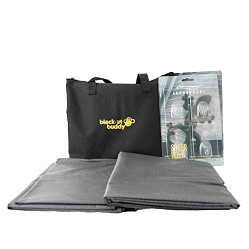 Blackout Buddy - Portable Blackout Blind / Curtain for Home and Travel (Grey)