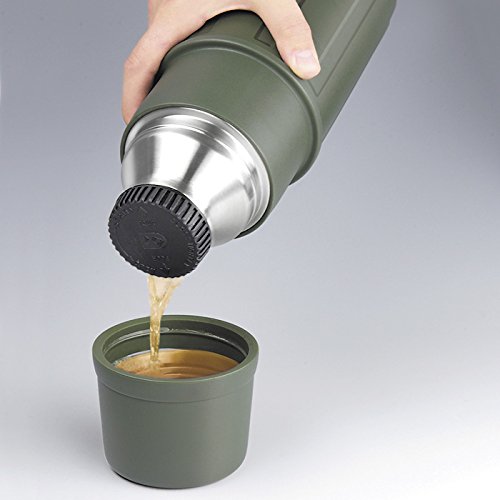 Isosteel VA-9810P Isolierflasche 1 L, olivgrün - 3