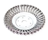 Unkrautbürste mit gezopften HSS-Stahldraht Borsten in Profiqualität