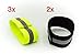Produktbild 5er Set - Klettverschluss Reflektorband , Lichtreflexband ,Reflexband, Reflektionsband, Signalband, Sicherheitsband reflektierend , Reflektorbänder , Katzenaugen, Warnband reflektierend - neongelb und schwarz/ silber für Outdoor, Joggen, Laufen, Reiten, Motorrad, Fahrrad, Kinder, Verkehr usw. einfach zu befestigen durch Klettverschluss von Tk Gruppe