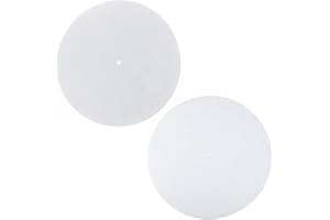 Gereiny Tappetino per Giradischi in Feltro Antistatico Spesso 3 mm Tappetino Antiscivolo Audiophi Bianco